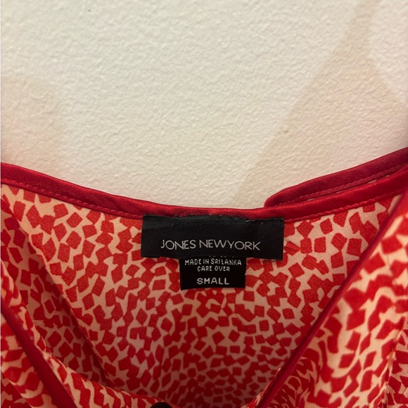 Red Patterned Tank Top - Picture 2 of 3